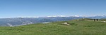 Blick zum riesigen Startplatz am Monte Baldo.<br>